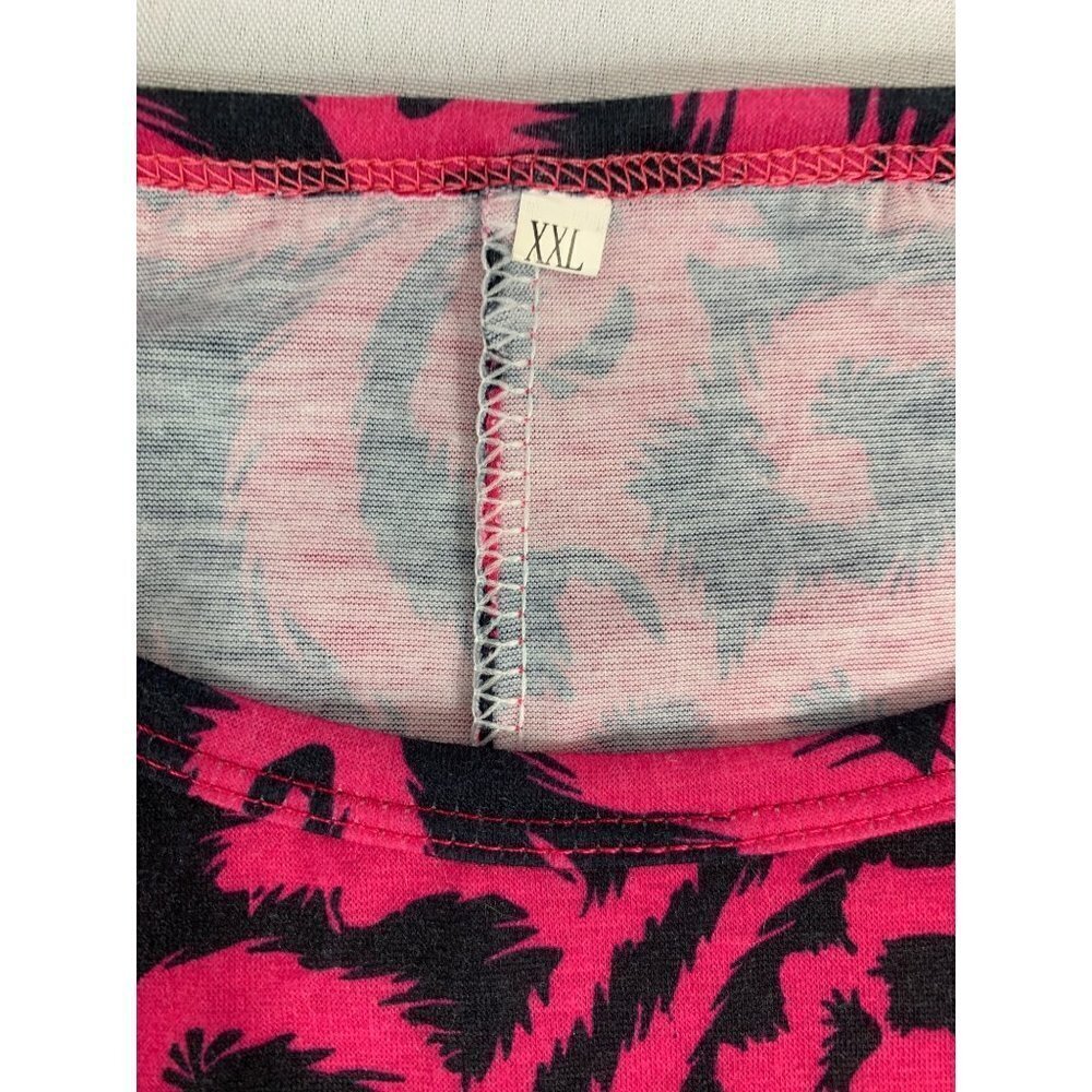 Women’s Pink & Black Long Sleeve Dress - Picture 3 of 6